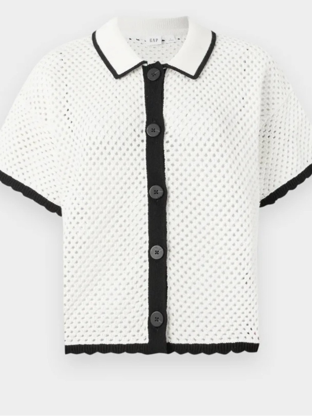 Gap crochet button cardigan